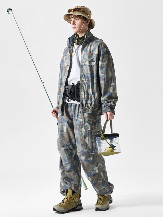 OwlCliff – Wasserabweisende Triple-Protection Cargo-Hose mit Camo-Muster