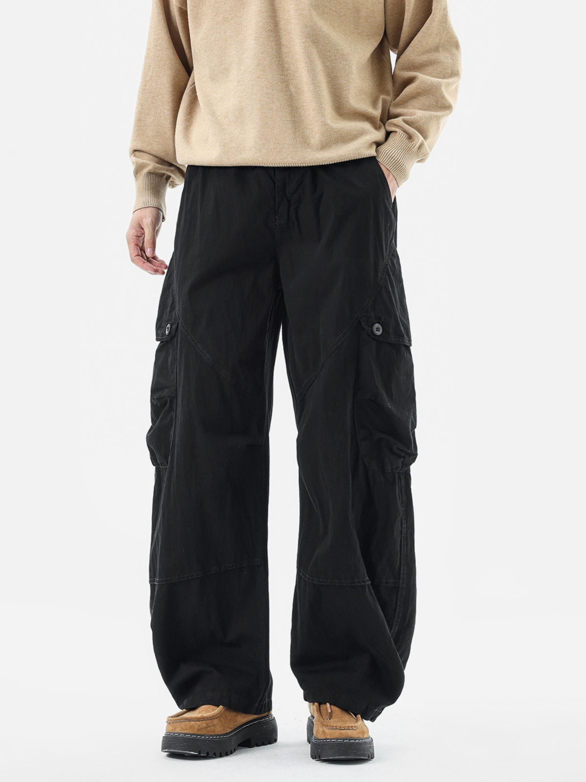 Aegeax - Herren Utility-Cargohose mit mehreren Taschen aus Baumwollmischgewebe