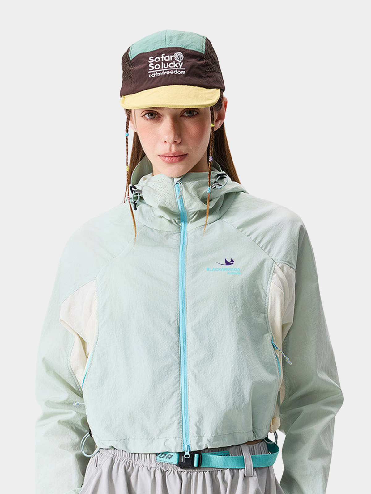 Resonance – Wasserabweisende, verkürzte Colorblock-Jacke für Damen