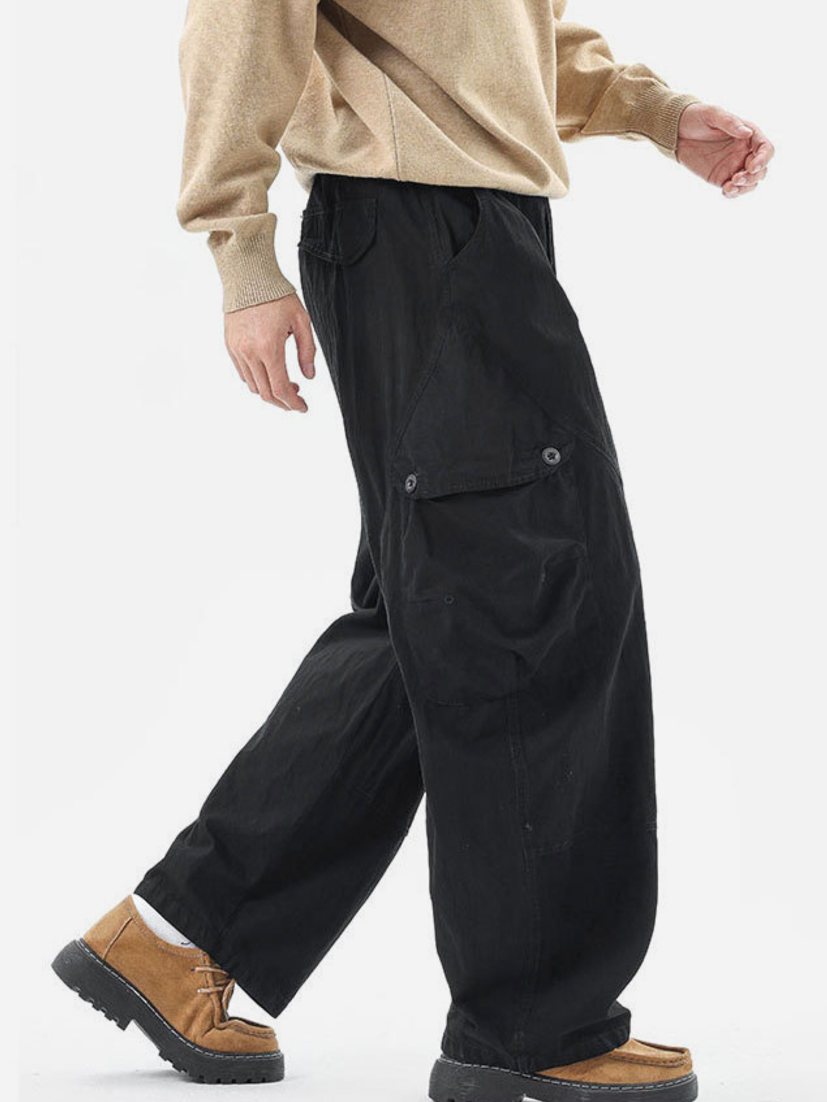 Aegeax - Herren Utility-Cargohose mit mehreren Taschen aus Baumwollmischgewebe
