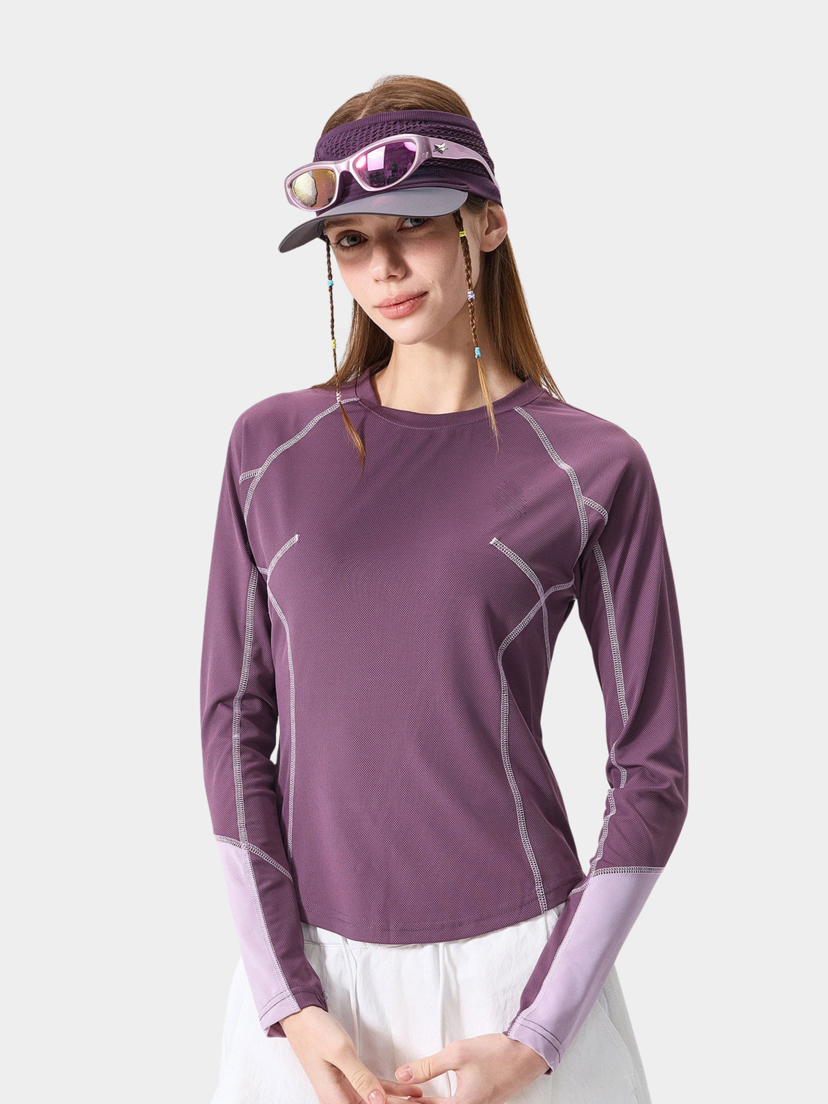 Driftwing – Schnelltrocknendes Performance-T-Shirt mit Colorblock-Design für Damen