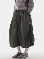 Clifftide – Wasserabweisender, schnell trocknender Midi-Rock aus Knitterstoff für Damen
