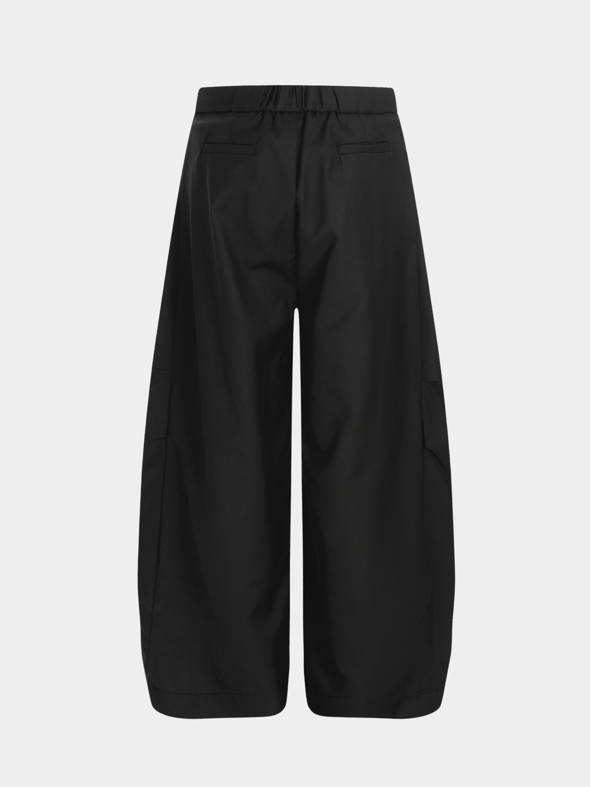 Ashshine – Plissierte weit geschnittene Stoffhose mit Kordelzug für Damen