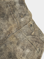 BeltSkip – Unisex 3D-gedruckte Distressed-Hose im Leopard-Design mit geschwungenem Beinverlauf