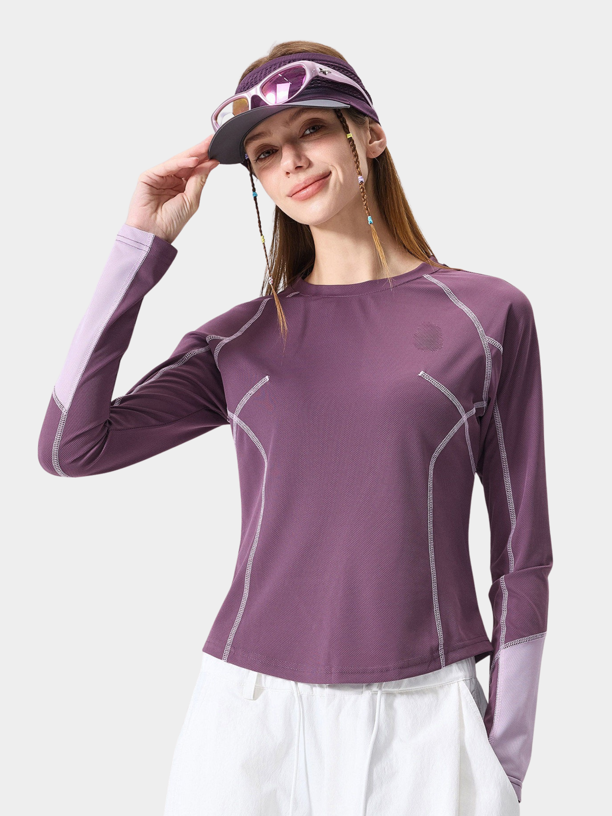 Driftwing – Schnelltrocknendes Performance-T-Shirt mit Colorblock-Design für Damen