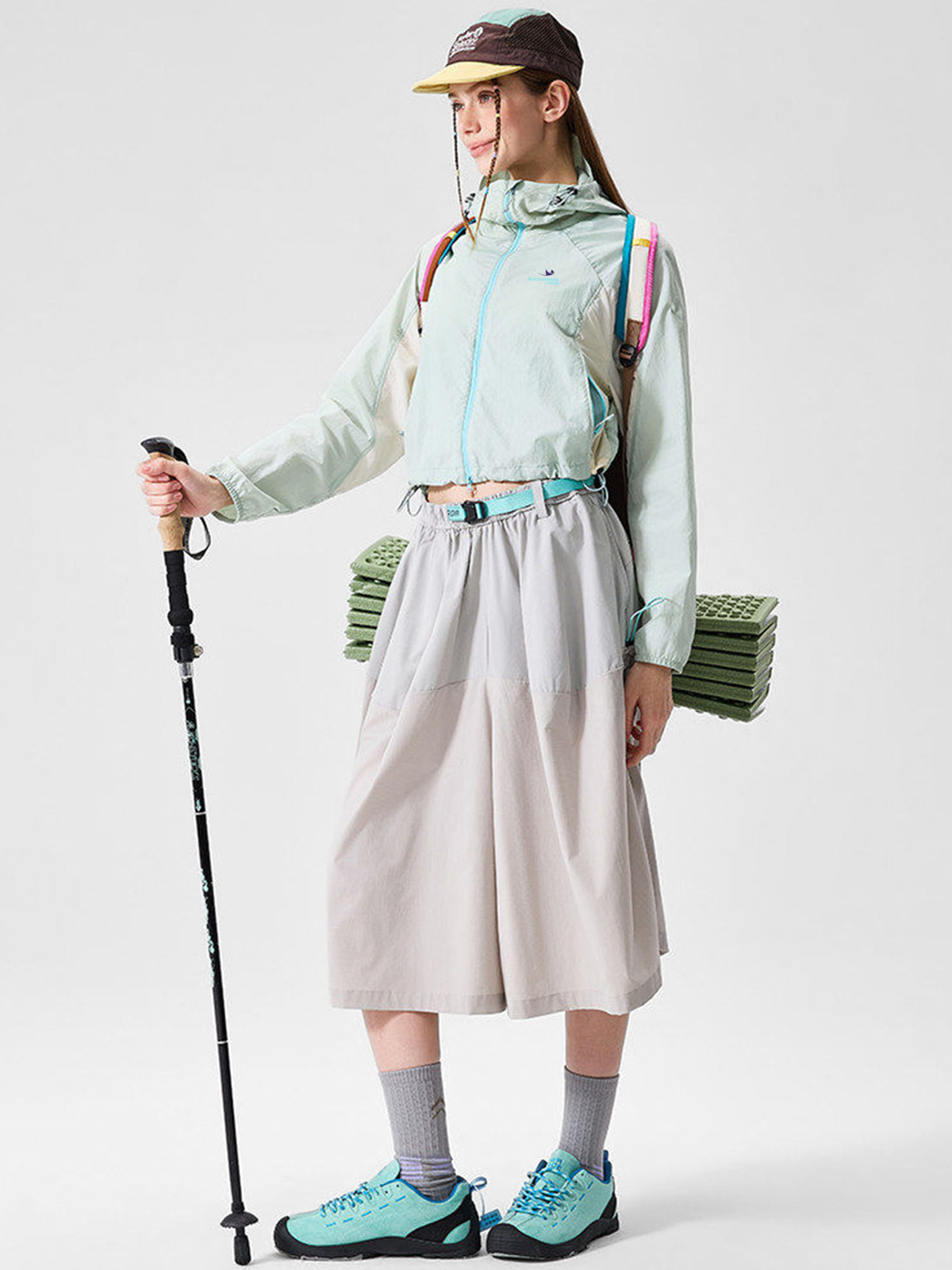 Resonance – Wasserabweisende, verkürzte Colorblock-Jacke für Damen
