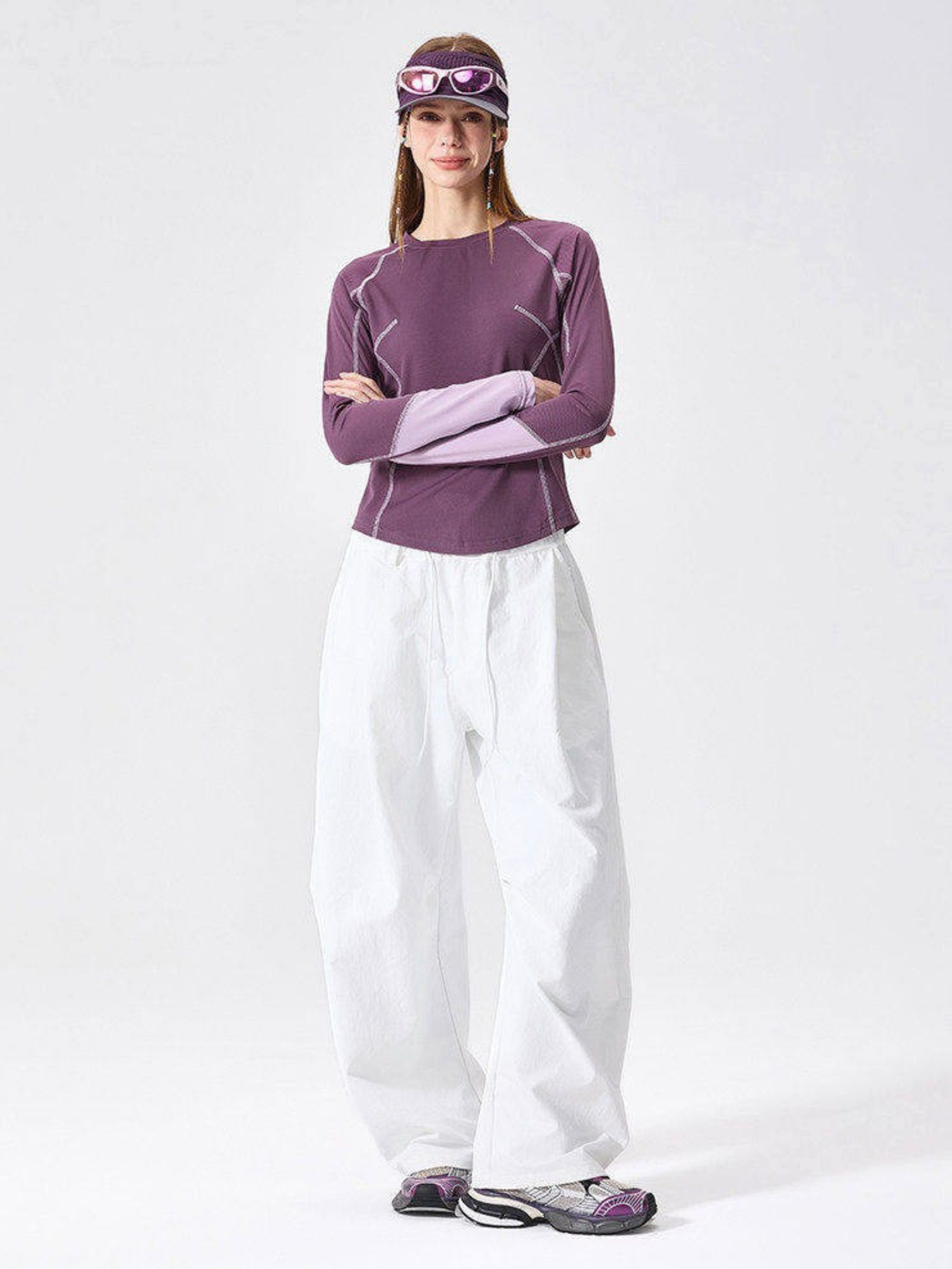 Driftwing – Schnelltrocknendes Performance-T-Shirt mit Colorblock-Design für Damen