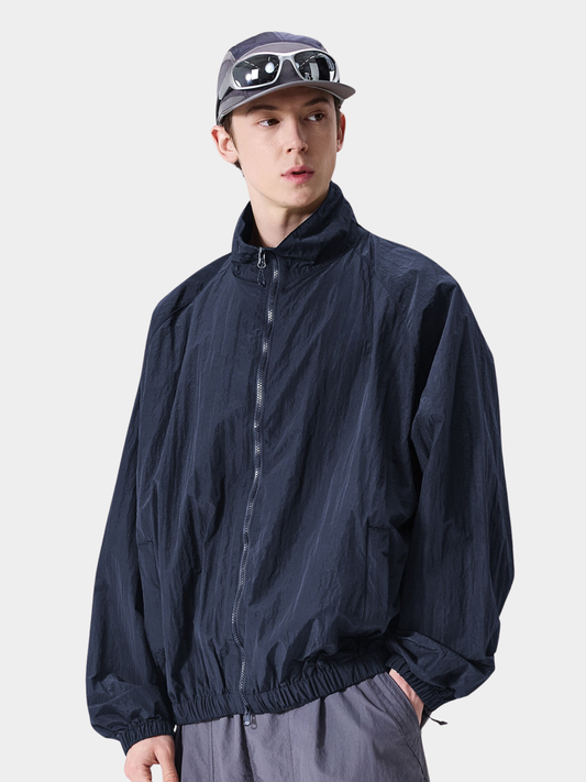 Earthline – Unisex UPF200+ wasserabweisende, atmungsaktive Stehkragenjacke