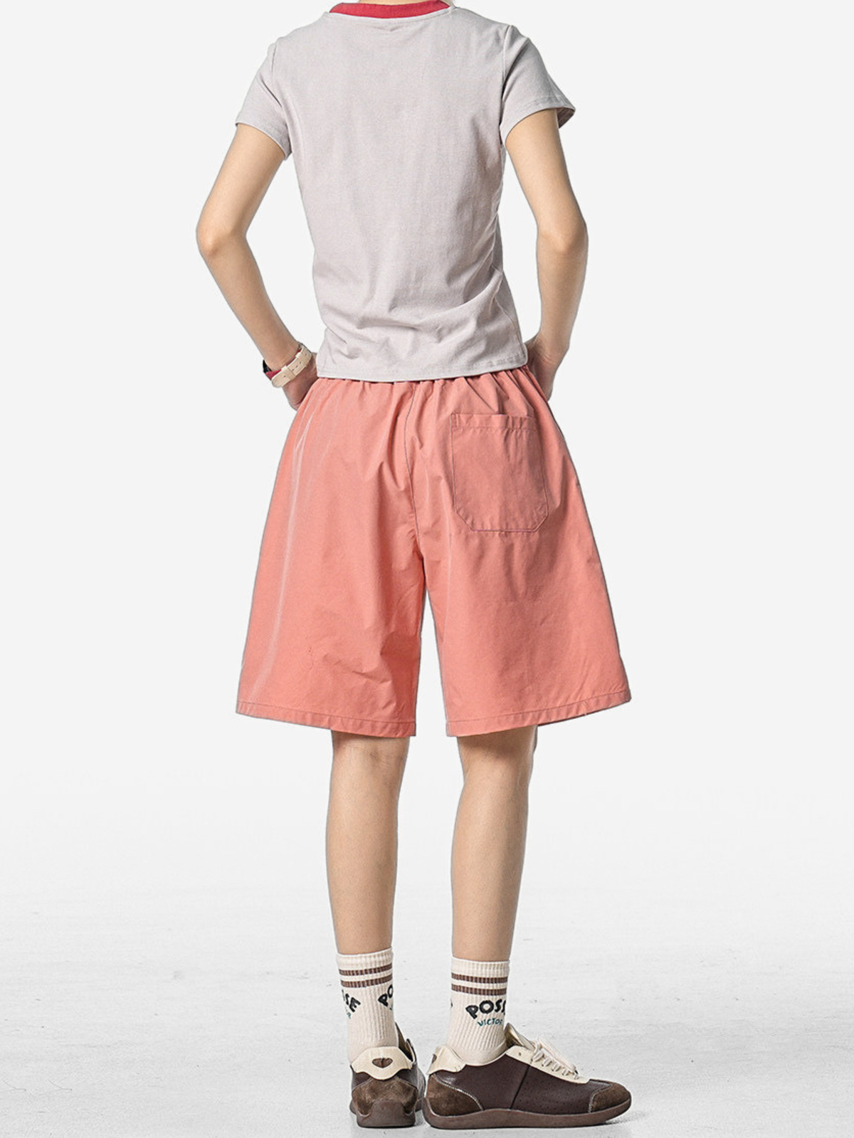 FoxLeap – Unisex-Sportshorts mit Kontrastnähten, leicht und atmungsaktiv