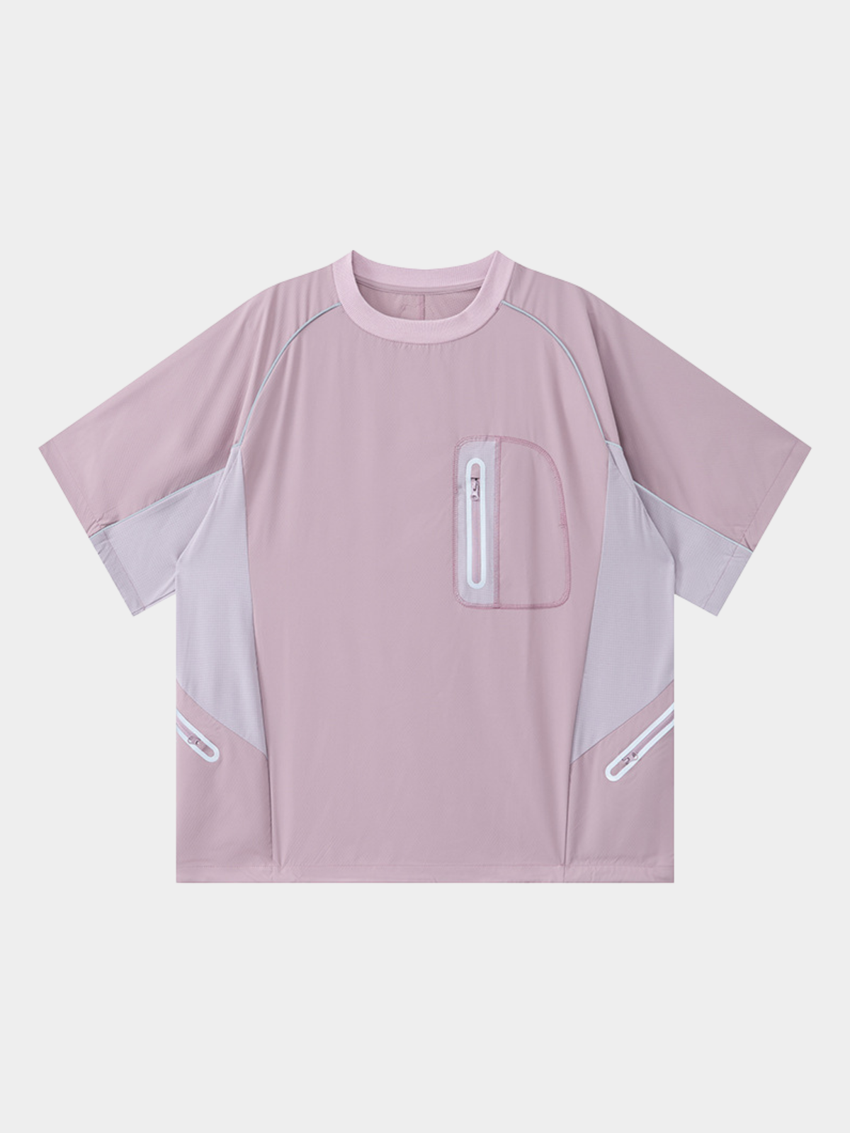 LightFlare – Atmungsaktives, schnelltrocknendes Colorblock-Mesh-T-Shirt