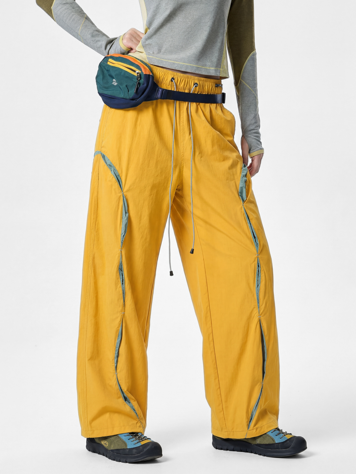AlpineValley – Unisex UV-beständige, wasserabweisende Colorblock-Cargohose