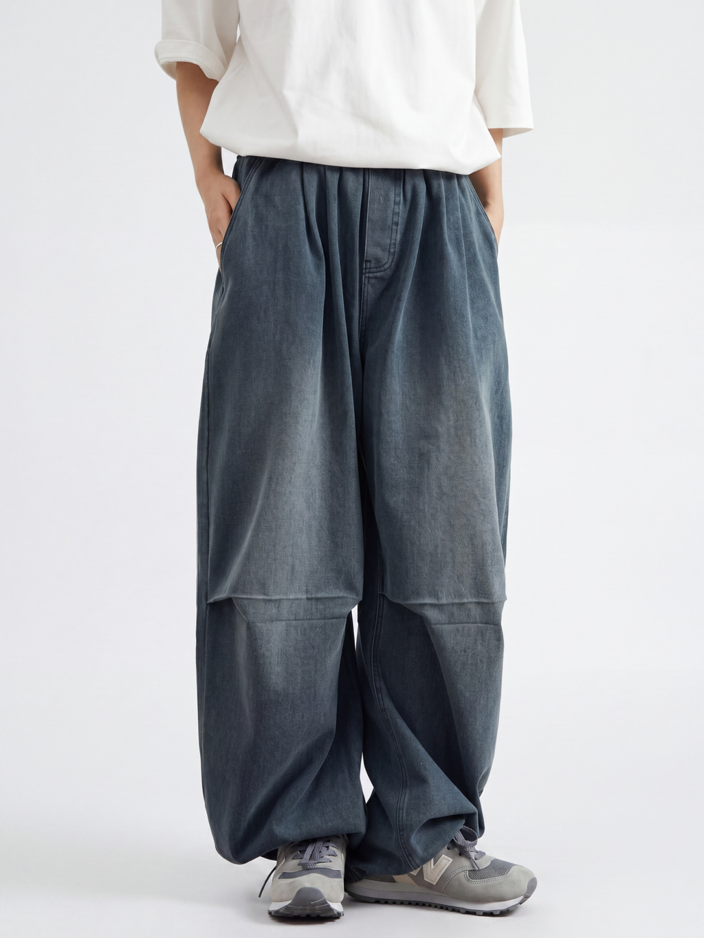 BreezyRun – Herren-Jeans, gewaschen, knitterfrei, lockere Passform