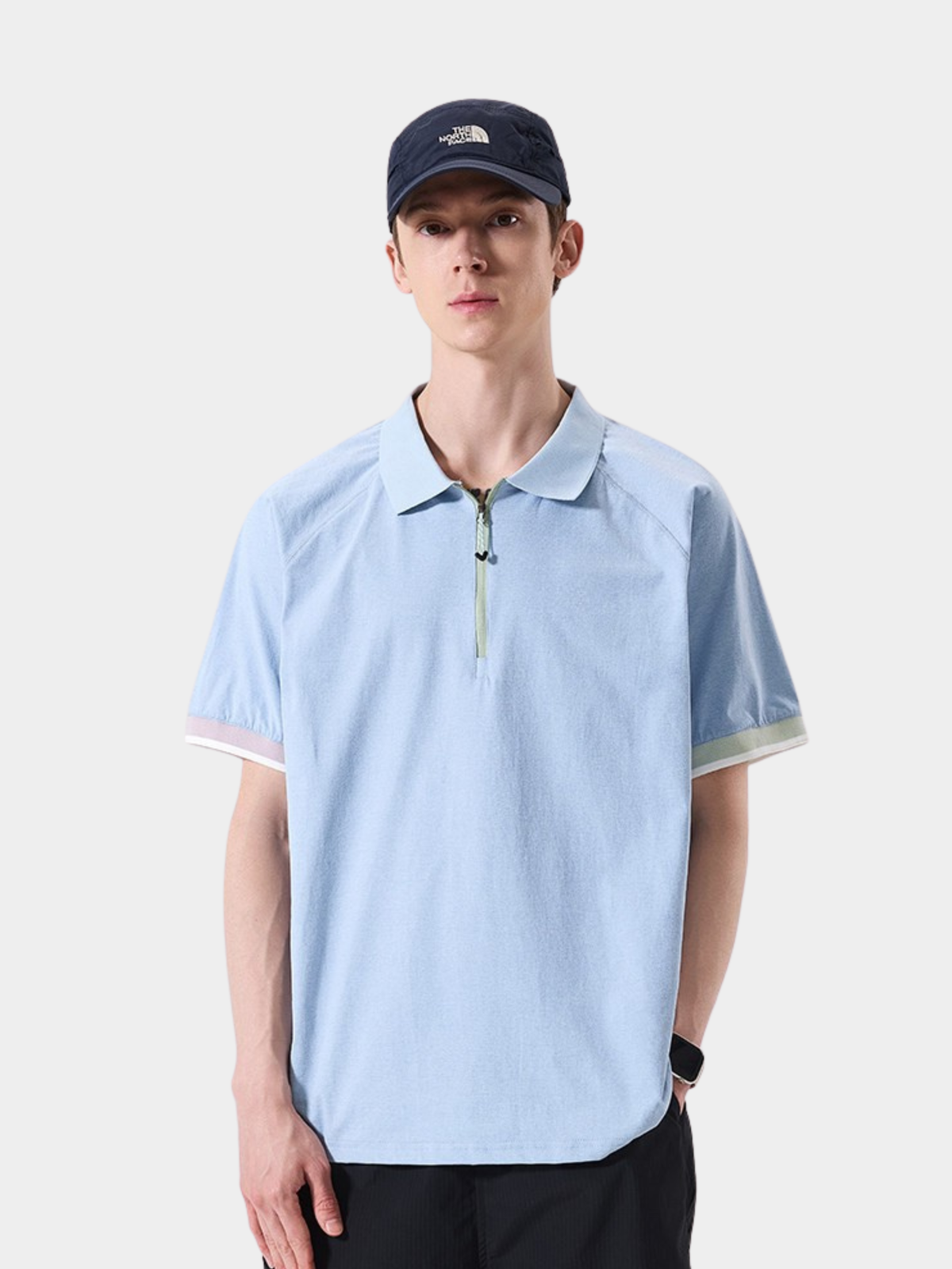 ChillFlask – Antibakterielles, schnelltrocknendes Polo-Shirt mit halbem Reißverschluss
