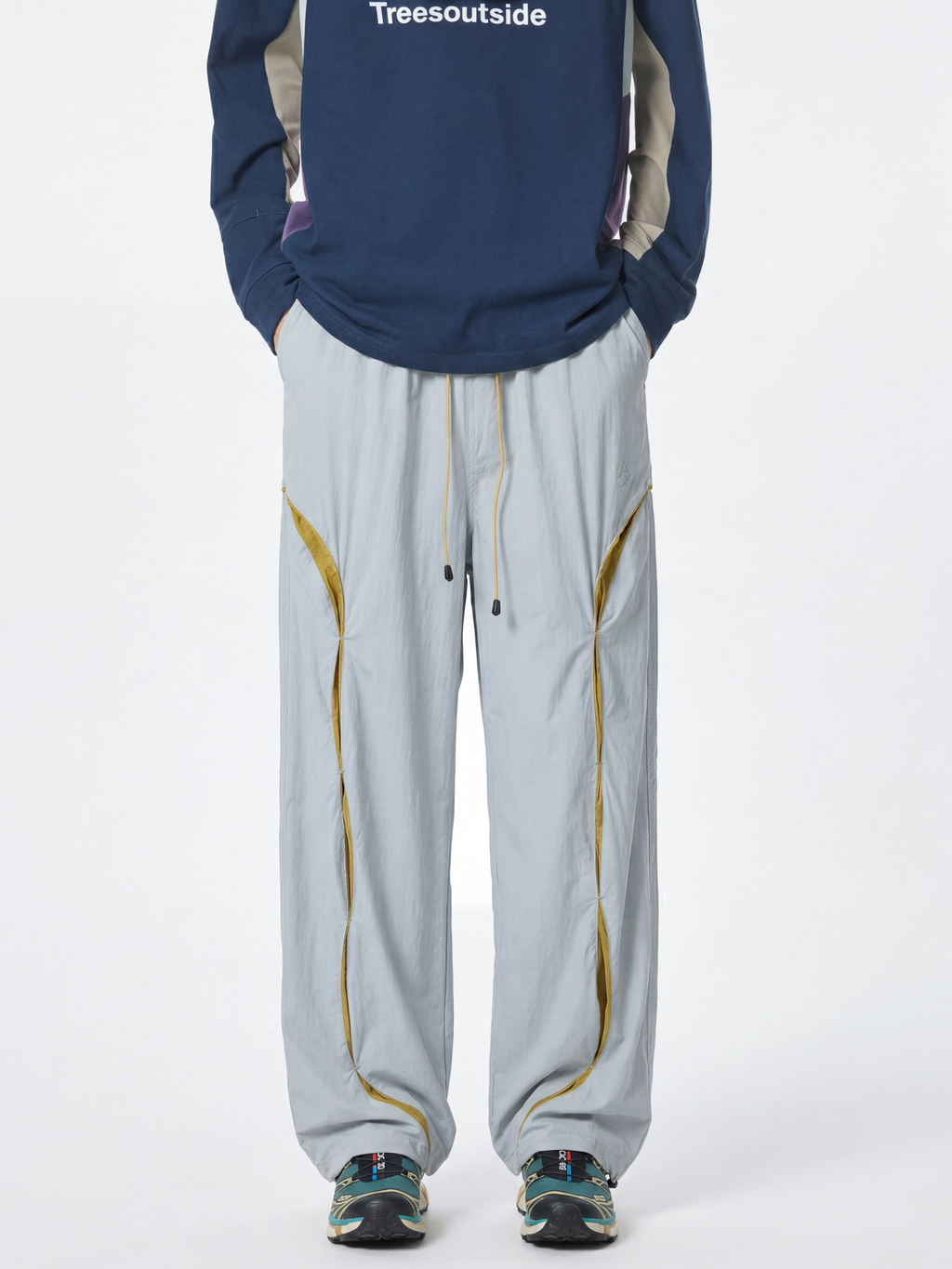 AlpineValley – Unisex UV-beständige, wasserabweisende Colorblock-Cargohose