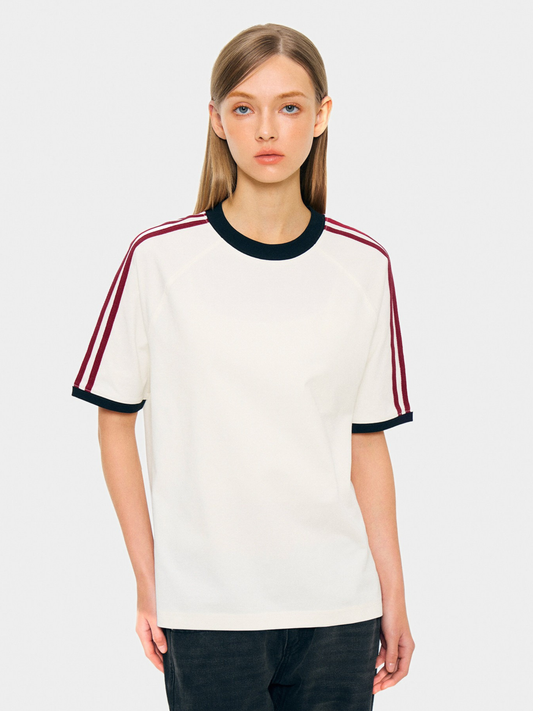 Dusttrail – Unisex Colorblock-T-Shirt mit kühlenden Streifen und schnelltrocknendem Material