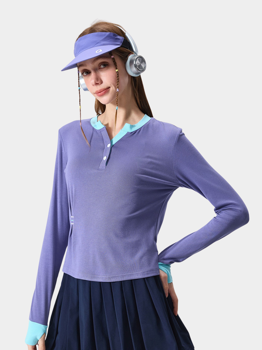 Thermax – Leichtes, atmungsaktives Damen-Henley-Shirt