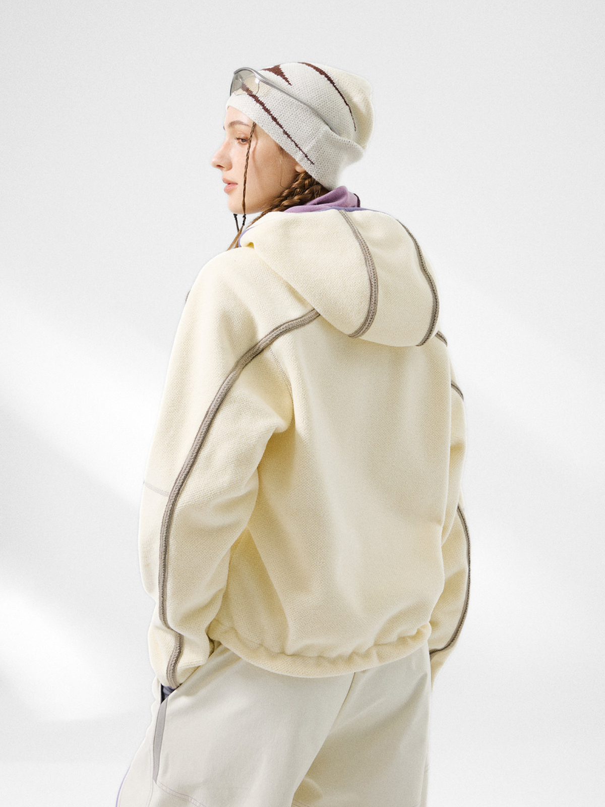 CrowPeak – Strukturierte Colorblock-Jacken mit Reißverschluss für Damen