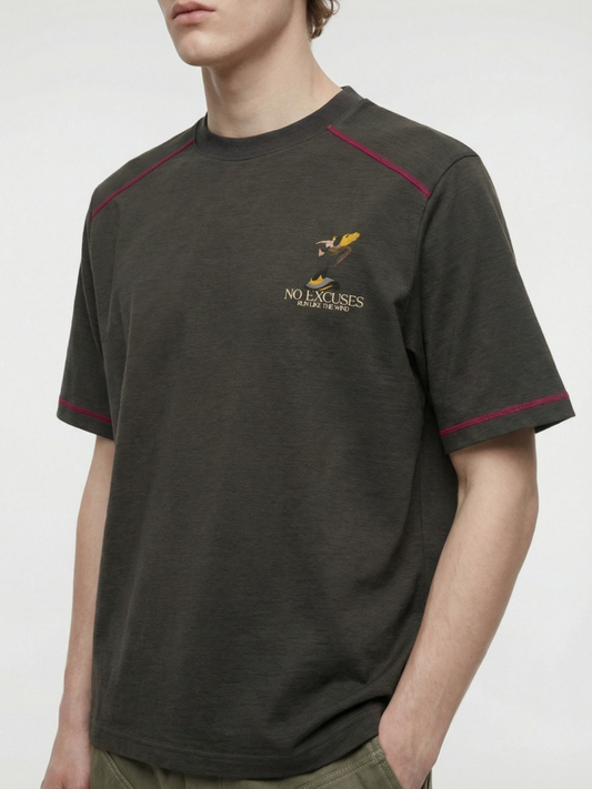 DryMove – Atmungsaktives Unisex-Sport-T-Shirt mit Grafikprint