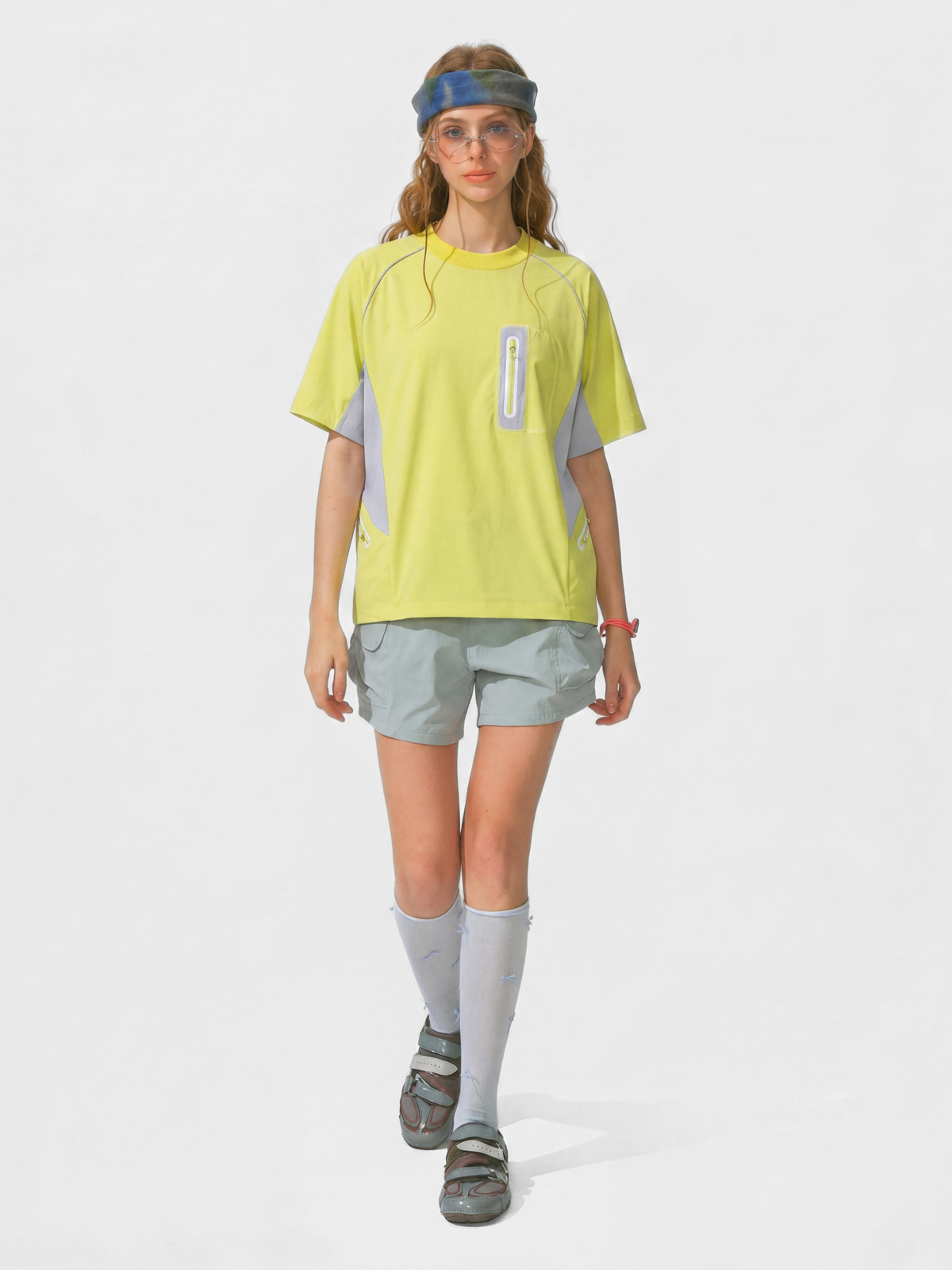 LightFlare – Atmungsaktives, schnelltrocknendes Colorblock-Mesh-T-Shirt