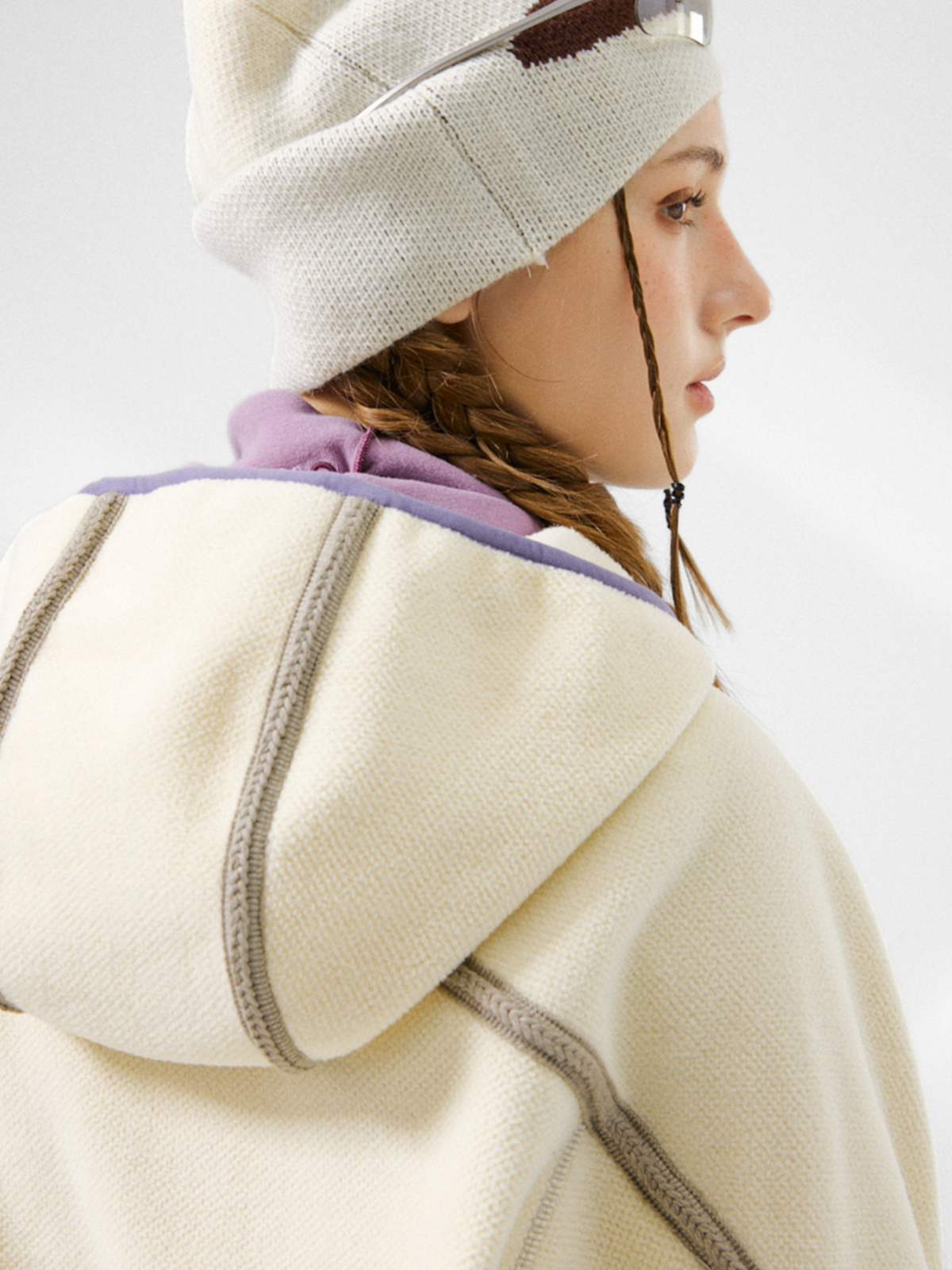 CrowPeak – Strukturierte Colorblock-Jacken mit Reißverschluss für Damen