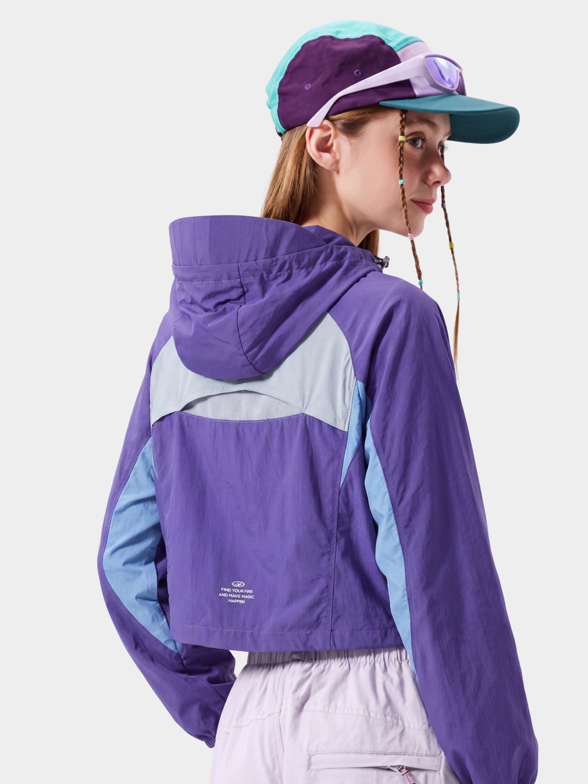 Resonance – Wasserabweisende, verkürzte Colorblock-Jacke für Damen