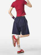 FoxLeap – Unisex-Sportshorts mit Kontrastnähten, leicht und atmungsaktiv