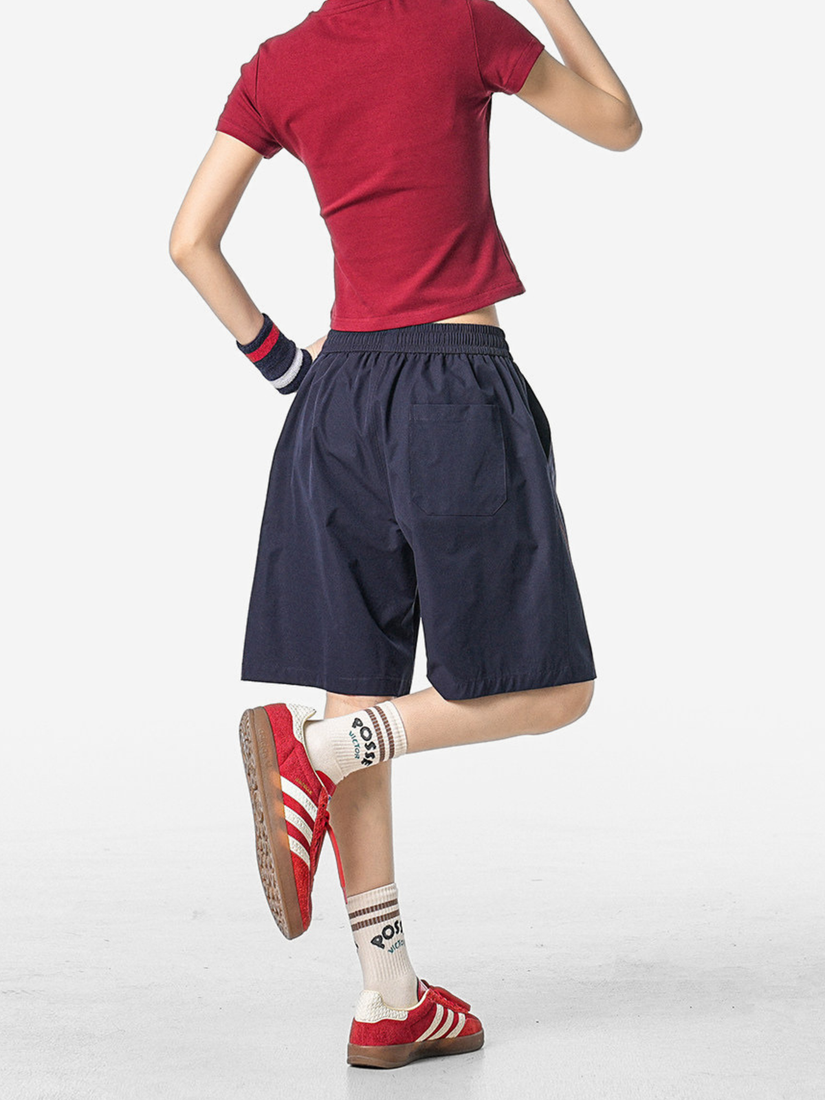 FoxLeap – Unisex-Sportshorts mit Kontrastnähten, leicht und atmungsaktiv