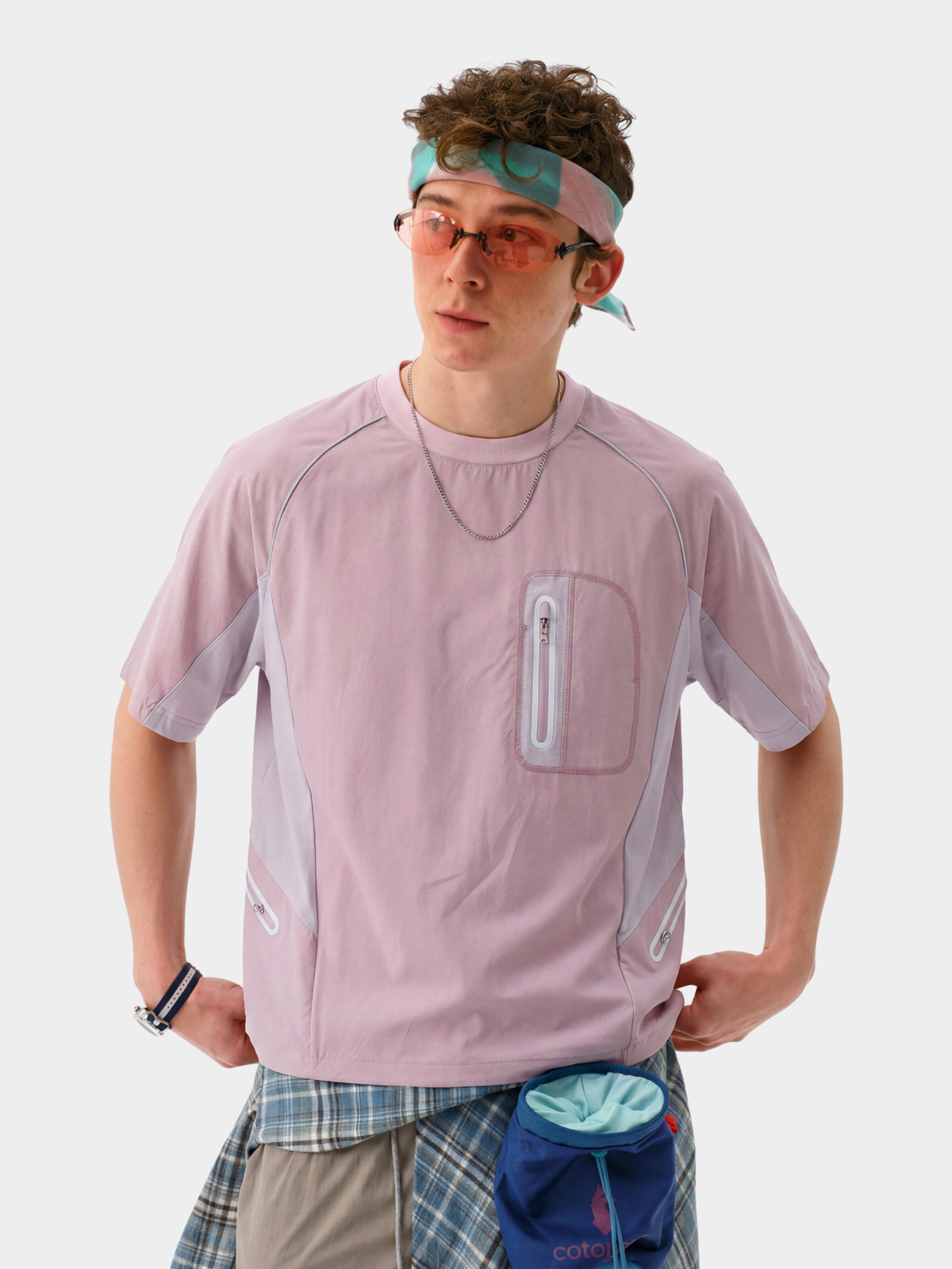 LightFlare – Atmungsaktives, schnelltrocknendes Colorblock-Mesh-T-Shirt