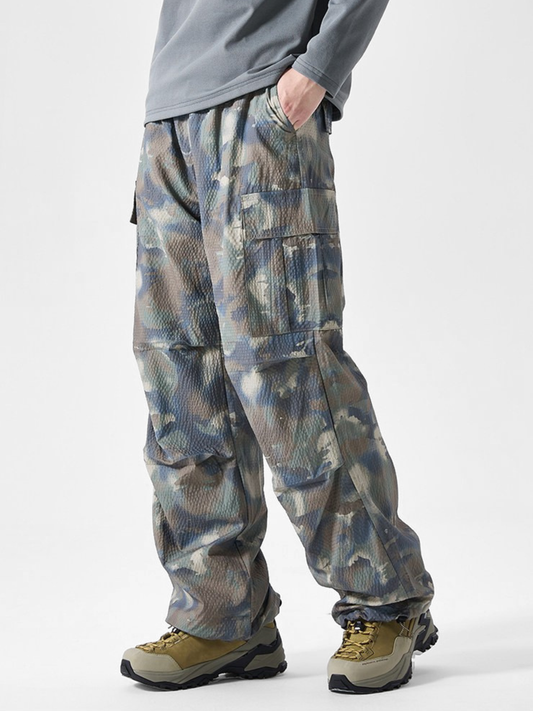 OwlCliff – Wasserabweisende Triple-Protection Cargo-Hose mit Camo-Muster