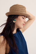 Found Treasures Peaked Summer Hat