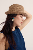 Found Treasures Peaked Summer Hat