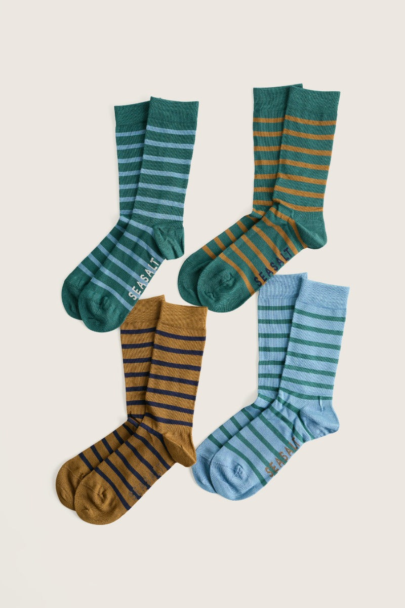 4er-Pack Herren-Socken im Matrosen-Design
