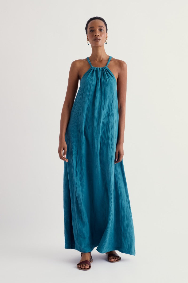 Belowda Kleid aus GOTS-zertifizierter Bio-Baumwoll-Doppelgaze