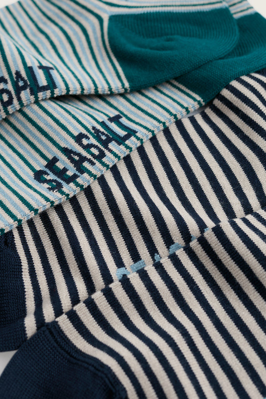 Pack of 2 Men's Sailor Trainer Socks