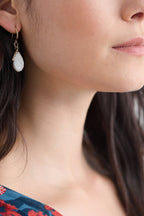 Reed Moon Drop Earrings