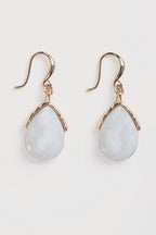 Reed Moon Drop Earrings