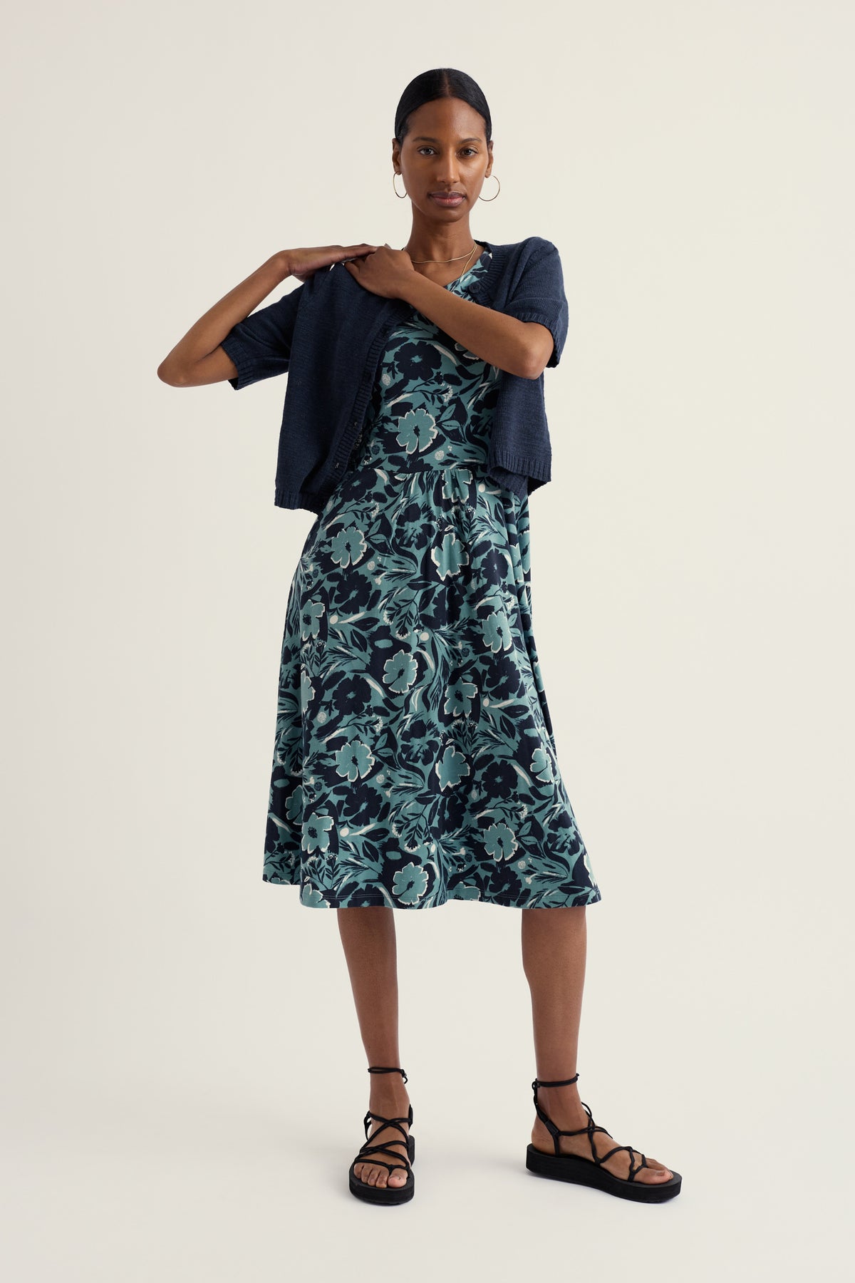 April Kurzarmkleid