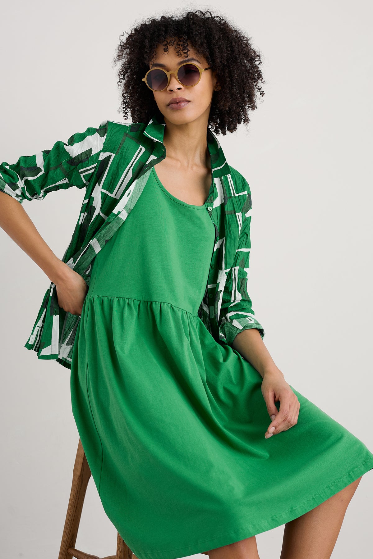 Sun Splendour Kleid aus GOTS-zertifiziertem Bio-Baumwolljersey