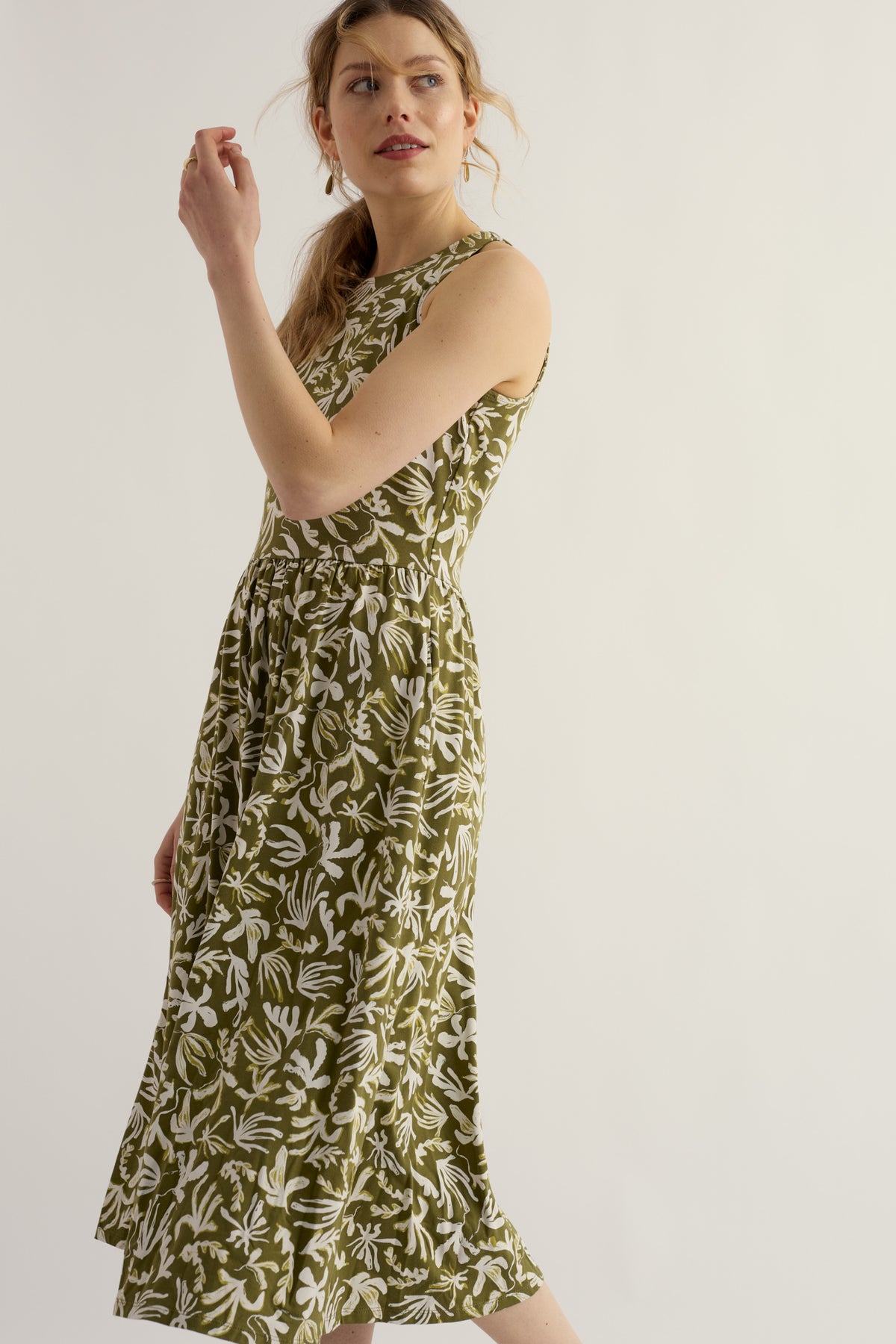 Porthmeor Wave Kleid aus GOTS-zertifiziertem Bio-Baumwolljersey
