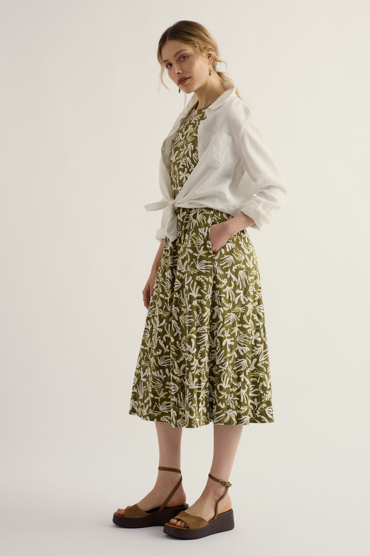 Porthmeor Wave Kleid aus GOTS-zertifiziertem Bio-Baumwolljersey