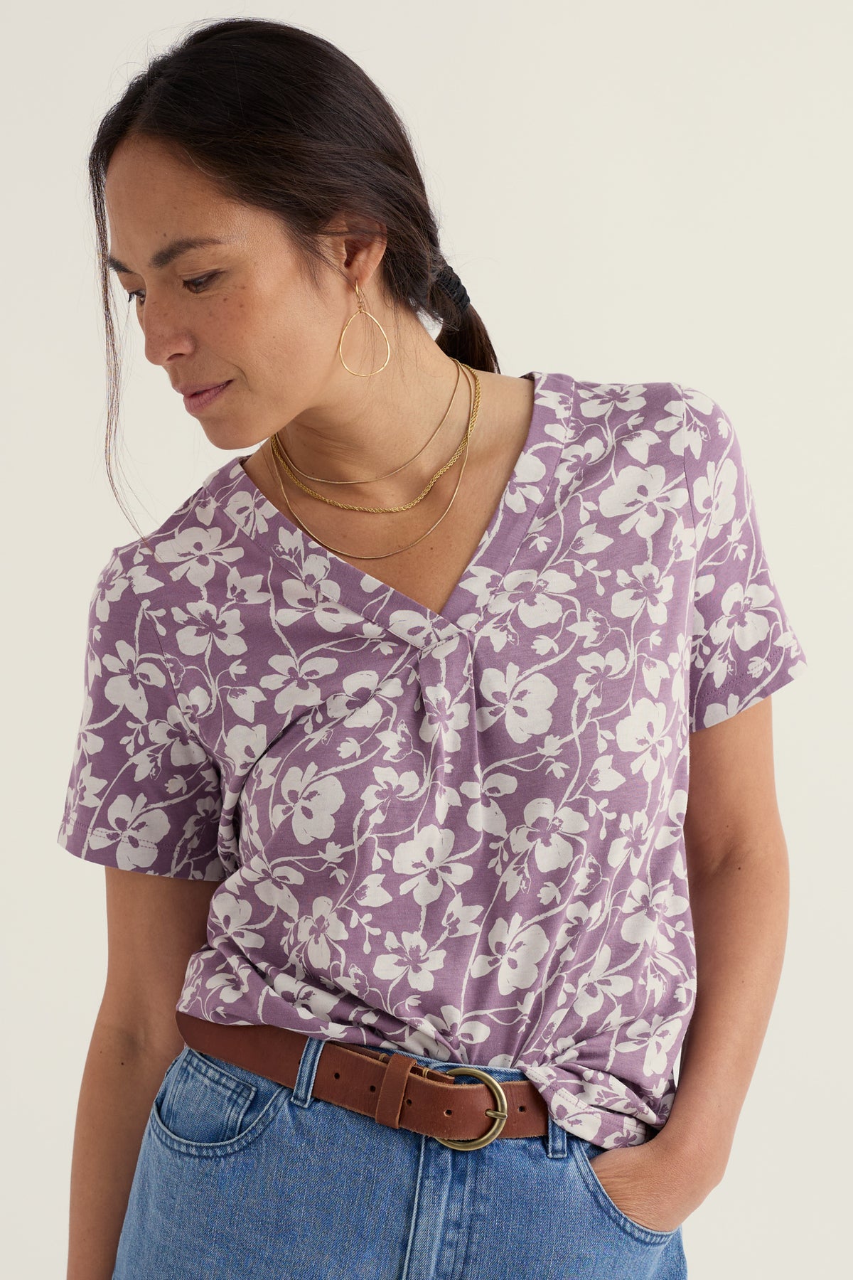 Barnoon Kurzarm-Jerseyshirt mit Druck