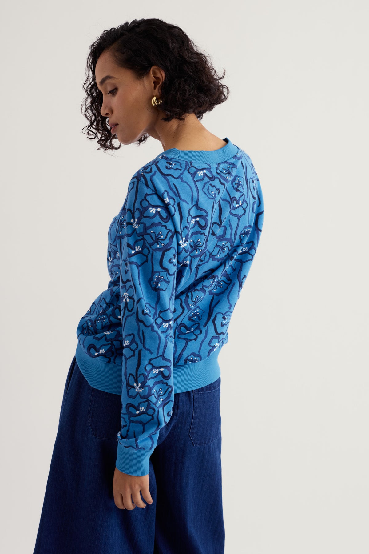 Bright Wave Rundhals-Sweatshirt
