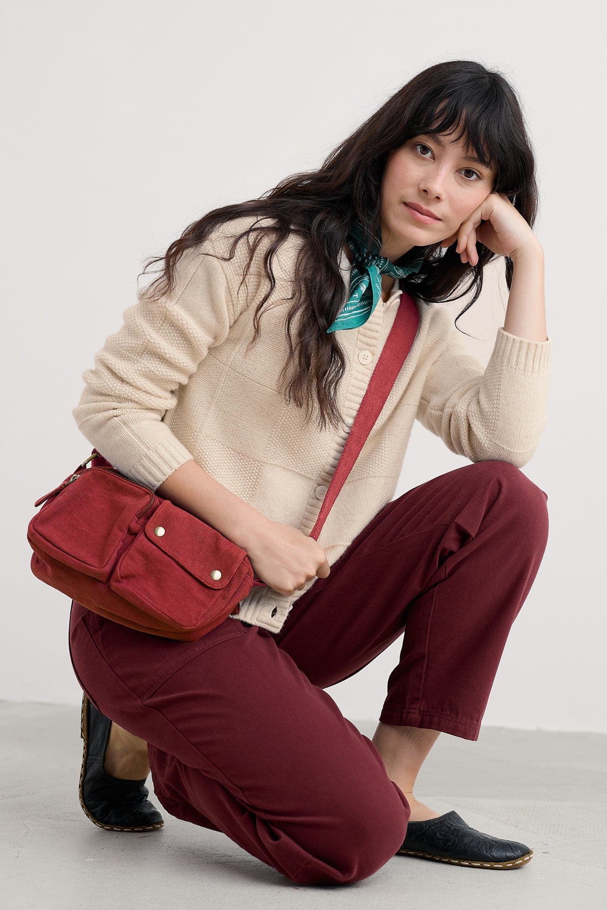 Coweth Strickjacke mit Knopfleiste