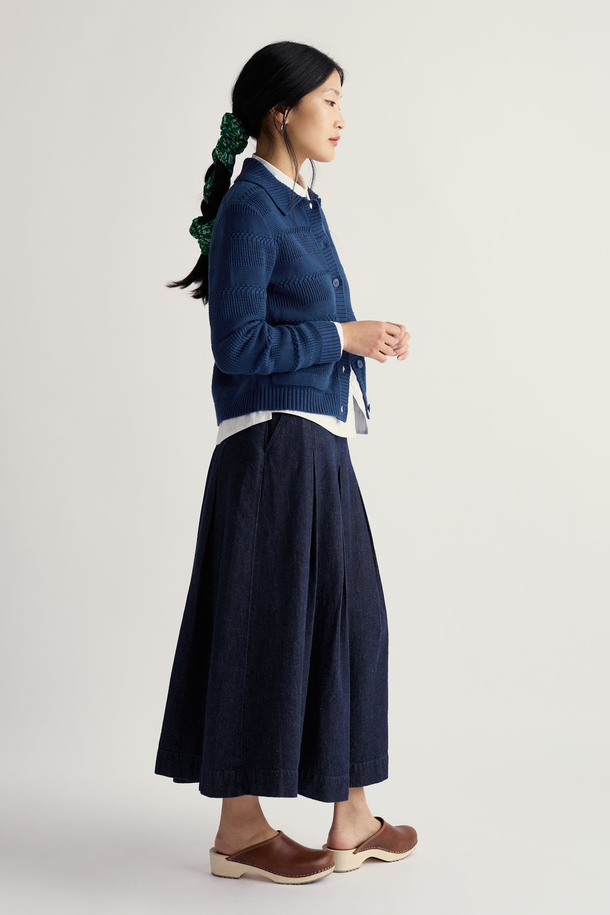 Nut Lane Strickjacke mit Kragen aus Bio-Baumwolle