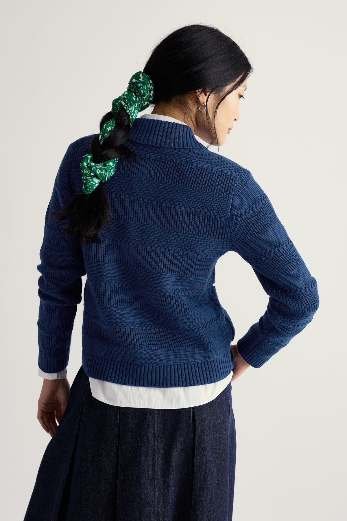 Nut Lane Strickjacke mit Kragen aus Bio-Baumwolle