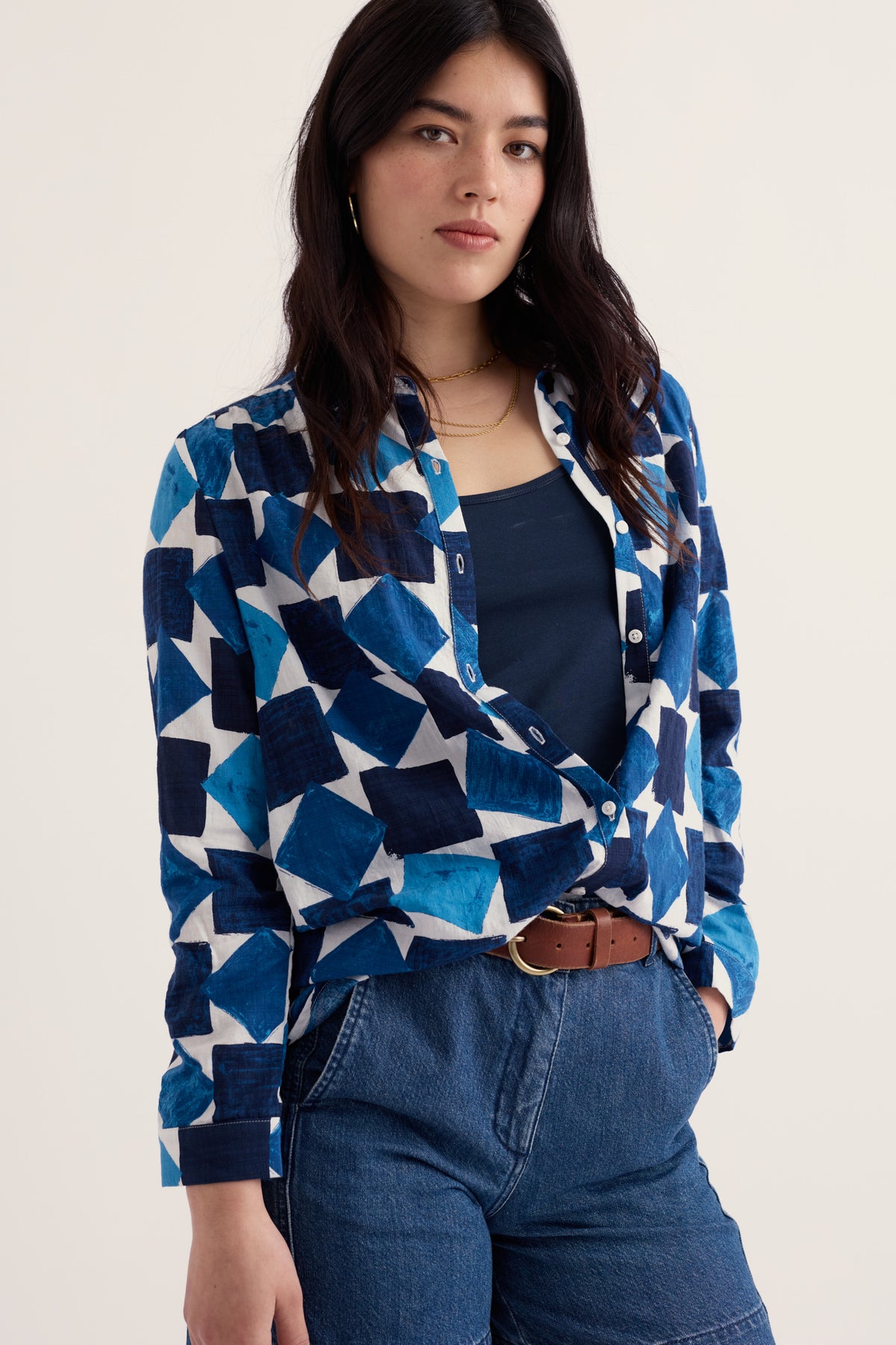 Wren Flutter Longline-Hemd