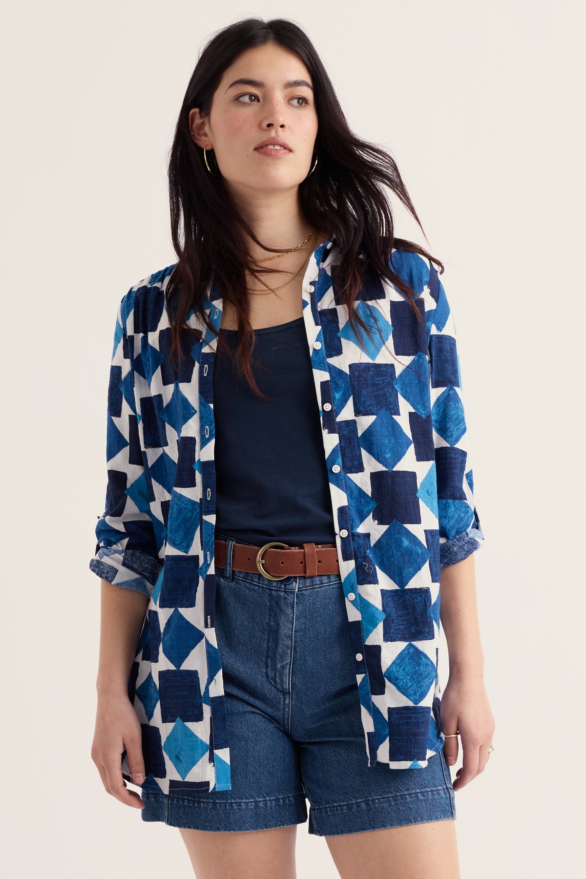 Wren Flutter Longline-Hemd