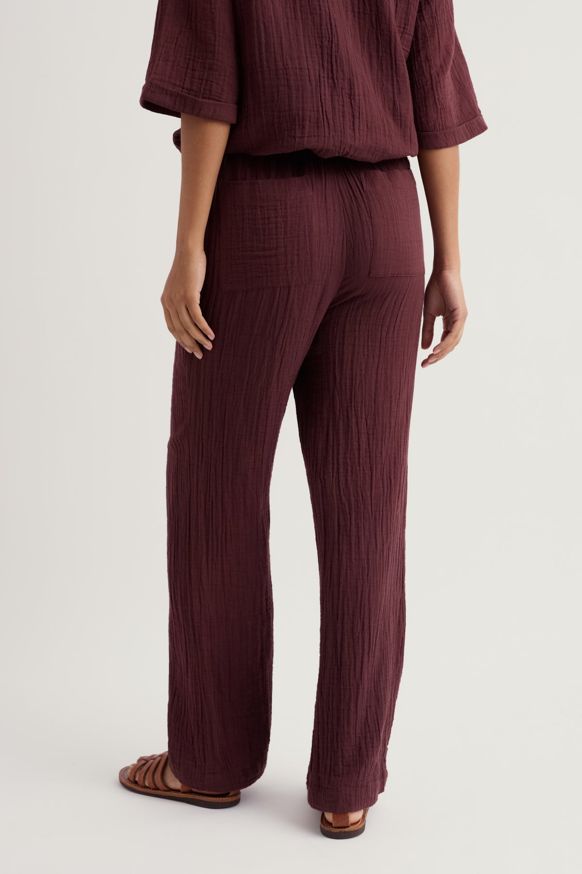 Tide Flow Hose mit weitem Bein aus Bio-Baumwolle
