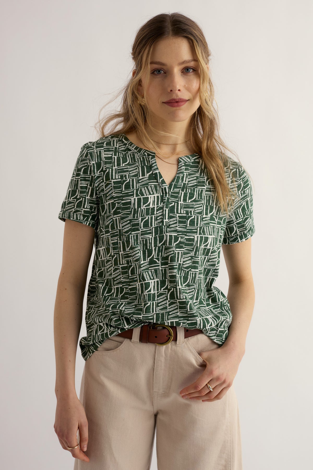 Waterflow Short Sleeve Top
