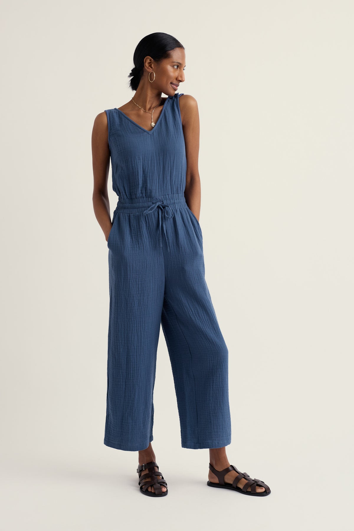 Trembetha Jumpsuit in GOTS-Certified Organic Cotton